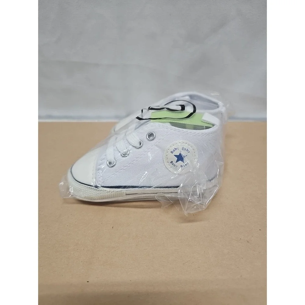 Baby Shoes Boy Girl Solid Sneaker Cotton Soft Anti-Slip Sole Infant Toddler sz 3